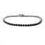 Pulsera de Tenis de Diamante Negro de 2.27ct en Plata Esterlina