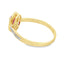 Genuine .54ct Ruby Diamond Ring in 10KT Yellow Gold