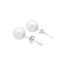 Natural Freshwater Pearl Stud Earrings in 10KT White Gold