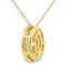 Blue Topaz and Diamond Pendant in 10KT Yellow Gold