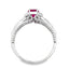 Bague en Rubis et Diamants de 1,35 ct en Or Blanc 14KT