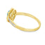 Anillo de Topacio Azul y Diamante de 0.49ct en Oro Amarillo de 10KT