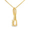 .02ct Opal and Diamond Pendant in 10KT Yellow Gold