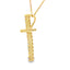 .13ct Colgante de Cruz de Diamante en Oro Amarillo de 14KT