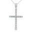 .45ct Diamond Cross Pendant in 14KT White Gold