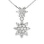 Colgante de Diamante Creado en Laboratorio Elegante en Oro Blanco de 10KT