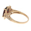Genuine 3.13ct Garnet and Diamond Ring in 10KT Rose Gold