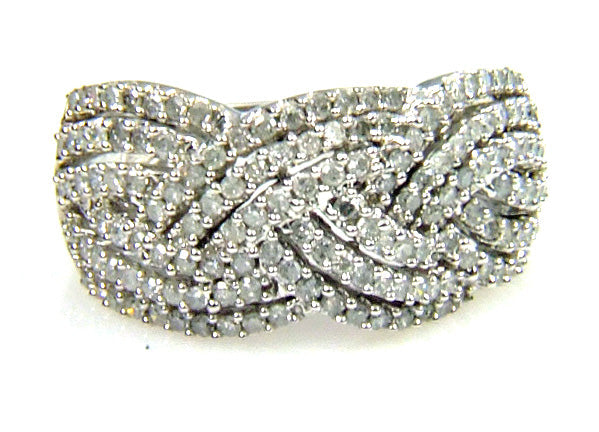 Natural 1.00ct Diamond Ring in 10KT White Gold