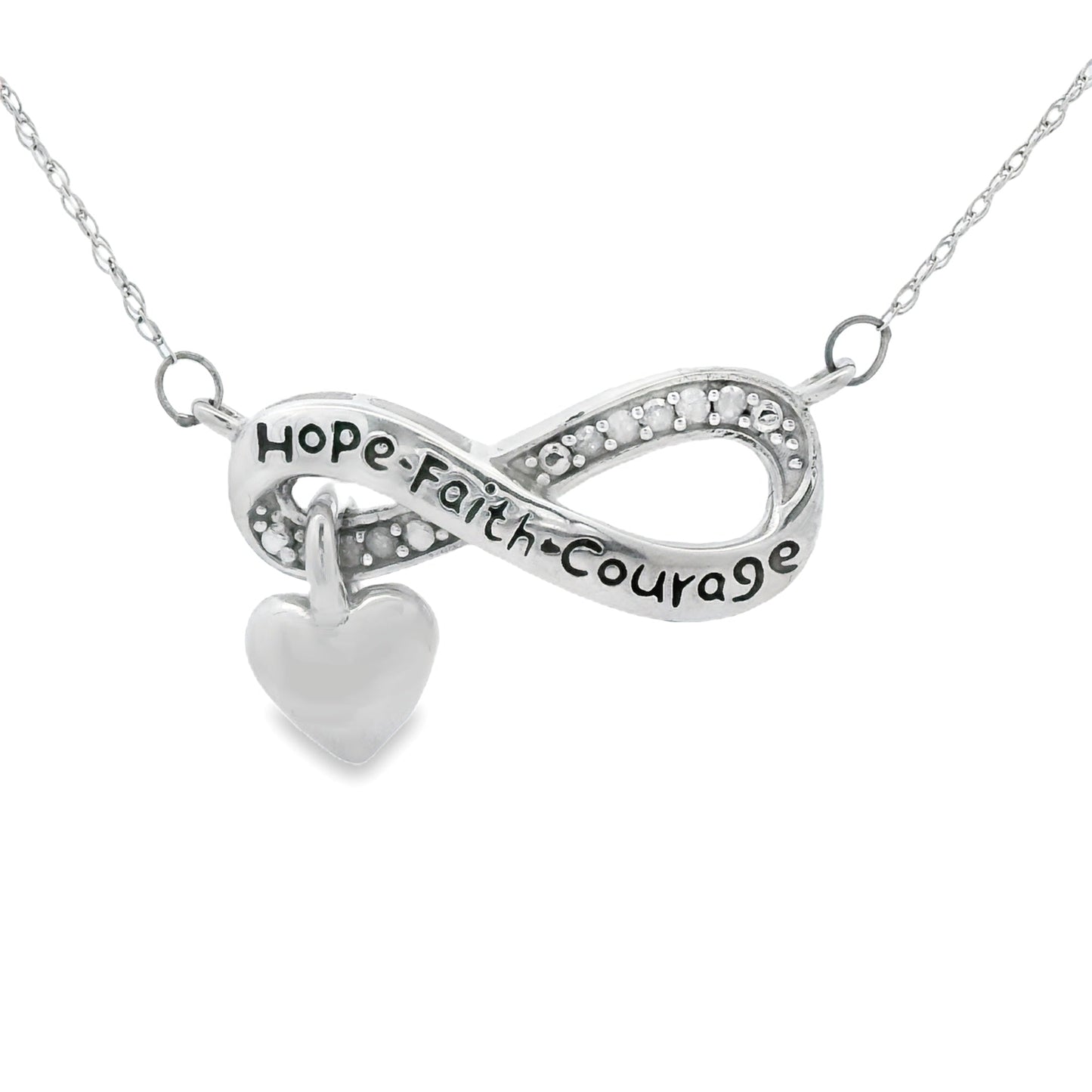 Natural Diamond Fashion Pendant in Sterling Silver