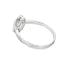 Natural .54ct Peridot Diamond Ring in 10KT White Gold