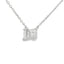 Pendentif en diamant cultivé en laboratoire de 1,00 ct en argent sterling