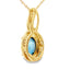 Colgante de Topacio Azul Londres en Oro Amarillo de 10KT