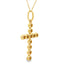 .50ct Diamond Cross Pendant in 14KT Yellow Gold