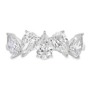 Bague de mariage en diamant cultivé en laboratoire en or blanc 10KT