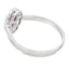 Bague élégante en rubis et diamants de 0,54 ct en or blanc 10KT