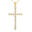 .17ct Diamond Cross Pendant in 14KT Yellow Gold