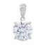 Pendentif Moissanite de 4,00 ct en Argent Sterling