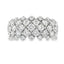 Bague de mode en diamant cultivé en laboratoire en or blanc 14KT
