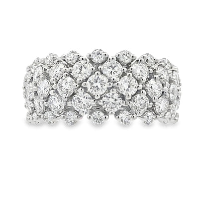 14KT White Gold Lab Grown Diamond Fashion Band Ring