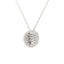 Colgante de Moda de Diamante Natural en Oro Blanco de 14KT