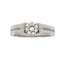 Genuine Cubic Zirconium Sterling Silver Engagement Ring