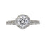 Natural Cubic Zirconium Ring in Sterling Silver