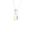 .06ct Pendentif en Diamant Citrine en Or Blanc 10KT