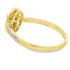 Anillo de Diamante Esmeralda Natural de .42ct en Oro Amarillo de 10KT