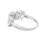 Bague de mariage en diamant cultivé en laboratoire en or blanc 10KT