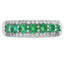 Bague 3 pierres en topaze blanche naturelle en argent sterling