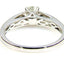 Bague de fiançailles en diamant naturel de 0,50 ct en or blanc 14KT