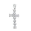 Colgante de Cruz de Moissanita en Plata de Ley