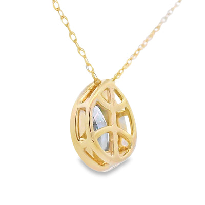 Mystic Fire Topaz Pendant in 10KT Yellow Gold