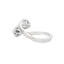 Anillo de Diamante Genuino de 0.50ct en Oro Blanco de 10KT