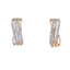 Natural .25ct Gold Plated Sterling Silver Hoop Earrings