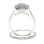 Genuine Cubic Zirconium CZ Sterling Silver Engagement Ring