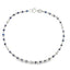 Natural Sapphire and Diamond Bracelet in 14KT White Gold