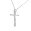 .11ct Diamond Cross Pendant in 14KT White Gold