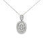 Elegante Colgante de Diamante de .35ct en Oro Blanco de 14KT