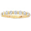 Bague de mariage en diamant cultivé en laboratoire en or jaune 14KT