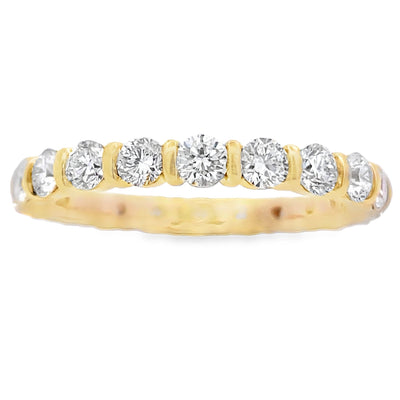 Lab Grown Diamond Wedding Band Ring in 14KT Yellow Gold