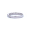 Anillo de boda de diamante natural de .75ct en oro blanco de 14KT