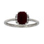 Anillo de Rubí y Diamante de 1.38ct en Oro Blanco de 14KT