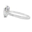 Genuine .44ct Rose Quartz Diamond Ring in 10KT White Gold
