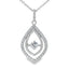 Pendentif de mode en zircon cubique naturel en argent sterling