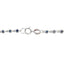 Natural Sapphire and Diamond Bracelet in 14KT White Gold