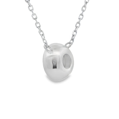 Natural .25ct Lab Grown Diamond Pendant in Sterling Silver