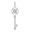 .66ct Pendentif de Mode en Moissanite en Argent Sterling