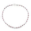 Pulsera de Rubí y Diamante en Oro Blanco de 14KT