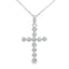 .15ct Diamond Cross Pendant in 14KT White Gold